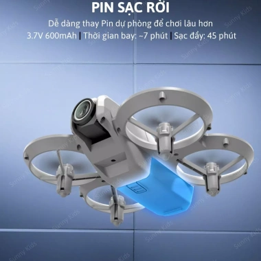 Drone Mini JJRC H135 WiFi FPV - Tự Cân Bằng, Camera 90°, Thiết Kế Nhỏ Gọn - 815.000₫ Sunny Kids 9 Drone Mini JJRC H135 WiFi FPV - Tự Cân Bằng, Camera 90°, Thiết Kế Nhỏ Gọn - 815.000₫ Sunny Kids 9
