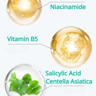 Dr.xm Vitamin B5 Salicylic Acid Sữa rửa mặt 100g Kiểm soát dầu, sáng da, giảm mụn 3
