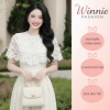 DS7.621 Váy xòe dài trắng ren nữ tính công sở - Dolce Viva Collection giảm giá 599k