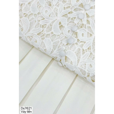 DS7.621 Váy xòe dài trắng ren nữ tính công sở - Dolce Viva Collection giảm giá 599k 2 DS7.621 Váy xòe dài trắng ren nữ tính công sở - Dolce Viva Collection giảm giá 599k 2