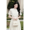 DS7.621 Váy xòe dài trắng ren nữ tính công sở - Dolce Viva Collection giảm giá 599k 4