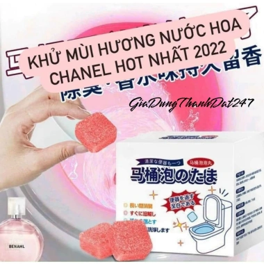 DTN068 Combo 3 Hộp 12 viên thả bồn cầu Nhật Bản khử mùi hương nước hoa - Giá chỉ 13.999 ₫