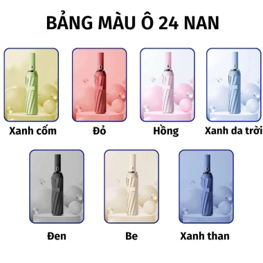 Dù Che Mưa Mika Đi Nắng Gấp Nút Bấm Tự Động, Gọn Nan Kép, Chống Thấm Bền - Giá 149.000 VNĐ