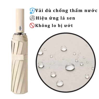 Dù Che Mưa Mika Đi Nắng Gấp Nút Bấm Tự Động, Gọn Nan Kép, Chống Thấm Bền - Giá 149.000 VNĐ 9 Dù Che Mưa Mika Đi Nắng Gấp Nút Bấm Tự Động, Gọn Nan Kép, Chống Thấm Bền - Giá 149.000 VNĐ 9
