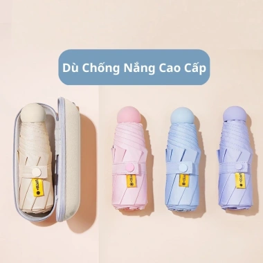 Dù Gấp Mini Siêu Compact Bảo Vệ Nắng Mưa Khi Đi Học và Đi Chơi - Giá 88.900đ 2