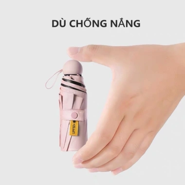 Dù Gấp Mini Siêu Compact Bảo Vệ Nắng Mưa Khi Đi Học và Đi Chơi - Giá 88.900đ 5