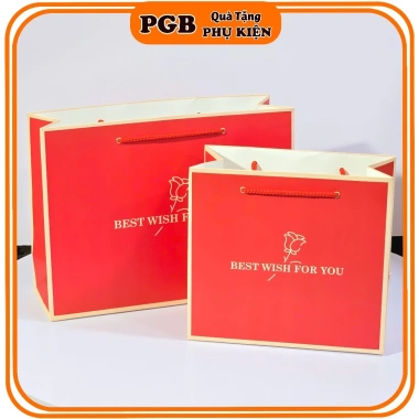 Đủ Hộp + Túi Đỏ Hoa - Hộp quà tặng 20/10, Valentine, Sinh nhật, kèm rơm PGB, quà PK, giá 25.000 9