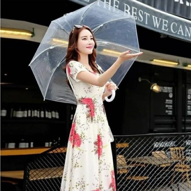 Dù Trong Suốt Che Mưa Loại Dày Thời Trang, Tiện Lợi, Giá Ưu Đãi 39.000 VNĐ