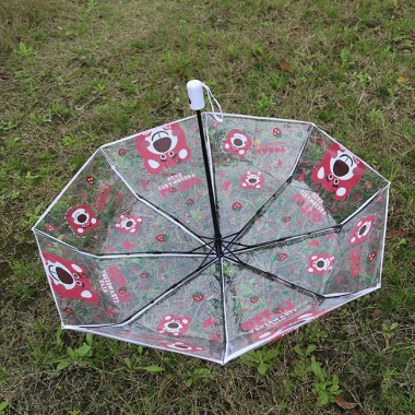 Dù Trong Suốt Gấp Gọn Tự Động Cao Cấp PVC Cute Nhẹ Bền, Phong Cách Nhật Hàn - Giá 139k
