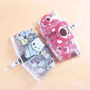Dù Trong Suốt Gấp Gọn Tự Động Cao Cấp PVC Cute Nhẹ Bền, Phong Cách Nhật Hàn - Giá 139k