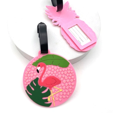 Dứa Flamingo Silicone Mềm - Túi Đựng Thẻ Hành Lý Du Lịch Kinh Doanh, Giao Hàng Nhanh, Thẻ Máy Bay DLPZ, Giá 38.659₫ 3