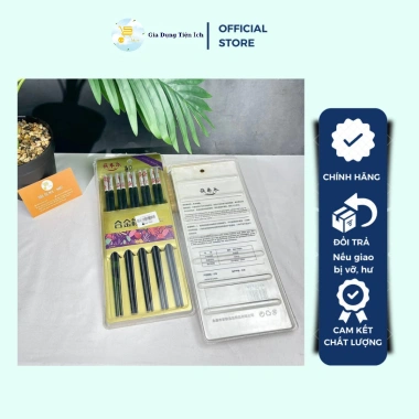 Đũa Nhựa Bọc Kim Loại ALLOY 5 Đôi - Đũa Gắp Thức Ăn Cao Cấp, Giá 100.000₫