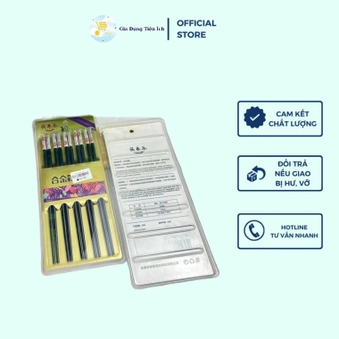 Đũa Nhựa Bọc Kim Loại ALLOY 5 Đôi - Đũa Gắp Thức Ăn Cao Cấp, Giá 100.000₫ 3 Đũa Nhựa Bọc Kim Loại ALLOY 5 Đôi - Đũa Gắp Thức Ăn Cao Cấp, Giá 100.000₫ 3