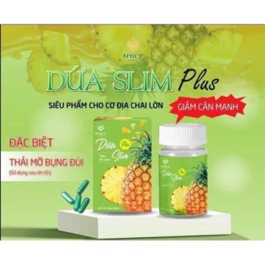 DỨA SLIM PLUS giảm cân cực mạnh, tặng khoá cân 30v, giảm 5‑10 ký sau 30 ngày – Giá ưu đãi 169.000₫