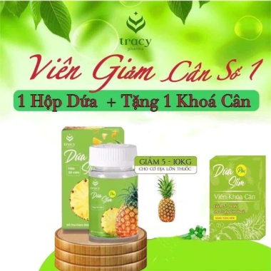 DỨA SLIM PLUS giảm cân cực mạnh, tặng khoá cân 30v, giảm 5‑10 ký sau 30 ngày – Giá ưu đãi 169.000₫