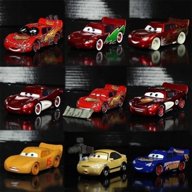 Đua Xe Ô Tô Lightning McQueen 3 Hàng Rào Lật Hợp Kim Mô Hình Cặp Đôi Phóng Viên 178.200