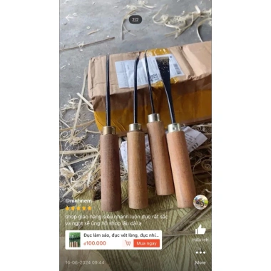 Đục khoét lòng sáo, tỉa miệng sáo, đục trạm bon - dao nhíp thép ô tô sắc bén, giảm giá 138.600 đến 110.000 9