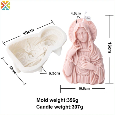 Đức Trinh Nữ Mary Bust Điêu Khắc Nến Khuôn Silicon DIY Trừu Tượng Madonna 163.999₫ 5 Đức Trinh Nữ Mary Bust Điêu Khắc Nến Khuôn Silicon DIY Trừu Tượng Madonna 163.999₫ 5
