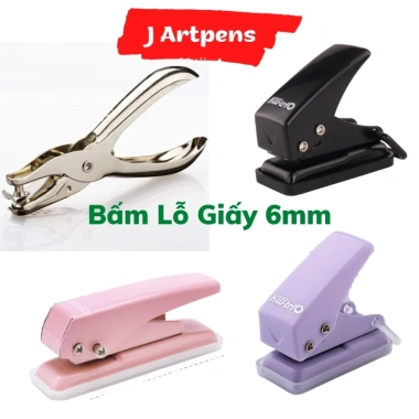 Dụng Cụ Bấm Lỗ Giấy INOX Thủ Công - Bullet Journal, Đục Lỗ Giấy, Sổ Còng, Refill Flashcards Giá 18.130₫