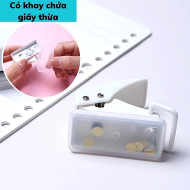 Dụng Cụ Bấm Lỗ Giấy INOX Thủ Công - Bullet Journal, Đục Lỗ Giấy, Sổ Còng, Refill Flashcards Giá 18.130₫