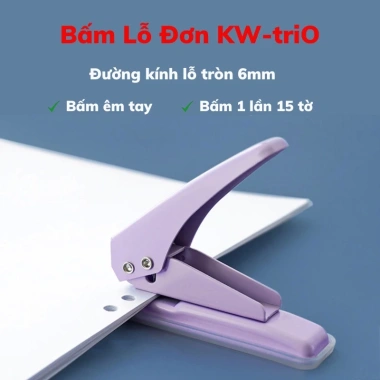 Dụng Cụ Bấm Lỗ Giấy INOX Thủ Công - Bullet Journal, Đục Lỗ Giấy, Sổ Còng, Refill Flashcards Giá 18.130₫
