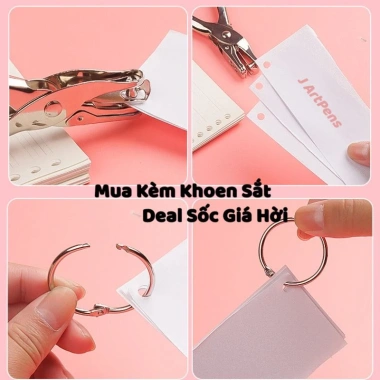 Dụng Cụ Bấm Lỗ Giấy INOX Thủ Công - Bullet Journal, Đục Lỗ Giấy, Sổ Còng, Refill Flashcards Giá 18.130₫ 8 Dụng Cụ Bấm Lỗ Giấy INOX Thủ Công - Bullet Journal, Đục Lỗ Giấy, Sổ Còng, Refill Flashcards Giá 18.130₫ 8