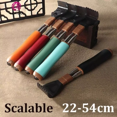 Dụng cụ cào lưng Springevenstar thép không gỉ gập gọn, điều chỉnh độ dài, massage ngứa - Quà tặng tiện lợi
