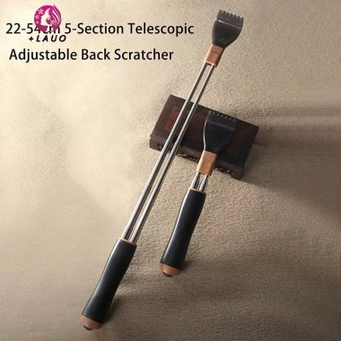 Dụng cụ cào lưng Springevenstar thép không gỉ gập gọn, điều chỉnh độ dài, massage ngứa - Quà tặng tiện lợi 7