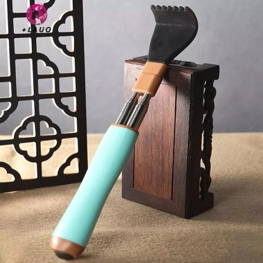 Dụng cụ cào lưng Springevenstar thép không gỉ gập gọn, điều chỉnh độ dài, massage ngứa - Quà tặng tiện lợi 9