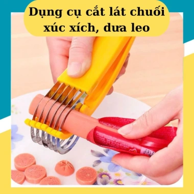 Dụng Cụ Cắt Lát Chuối, Xúc Xích, Rau Củ Thép Không Gỉ Đa Năng - Dao Thái Tiện Lợi 34.999đ 2 Dụng Cụ Cắt Lát Chuối, Xúc Xích, Rau Củ Thép Không Gỉ Đa Năng - Dao Thái Tiện Lợi 34.999đ 2