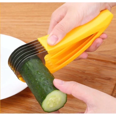 Dụng Cụ Cắt Lát Chuối, Xúc Xích, Rau Củ Thép Không Gỉ Đa Năng - Dao Thái Tiện Lợi 34.999đ