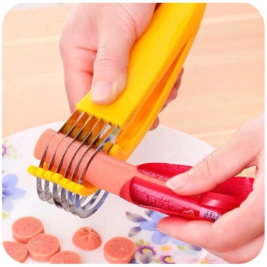 Dụng Cụ Cắt Lát Chuối, Xúc Xích, Rau Củ Thép Không Gỉ Đa Năng - Dao Thái Tiện Lợi 34.999đ