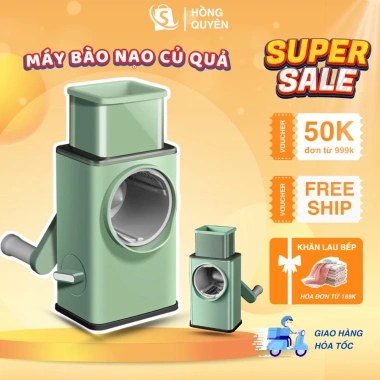 Dụng Cụ Cắt Thái Lát Đa Năng 4in1 - 6 Lưỡi Dao, Máy Bào Nhanh, Tiện Lợi - 185.000₫