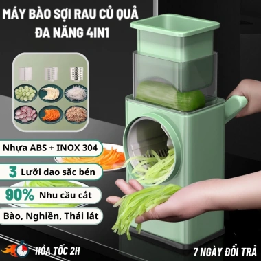Dụng Cụ Cắt Thái Lát Đa Năng 4in1 - 6 Lưỡi Dao, Máy Bào Nhanh, Tiện Lợi - 185.000₫ 2 Dụng Cụ Cắt Thái Lát Đa Năng 4in1 - 6 Lưỡi Dao, Máy Bào Nhanh, Tiện Lợi - 185.000₫ 2