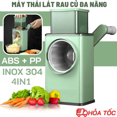 Dụng Cụ Cắt Thái Lát Đa Năng 4in1 - 6 Lưỡi Dao, Máy Bào Nhanh, Tiện Lợi - 185.000₫