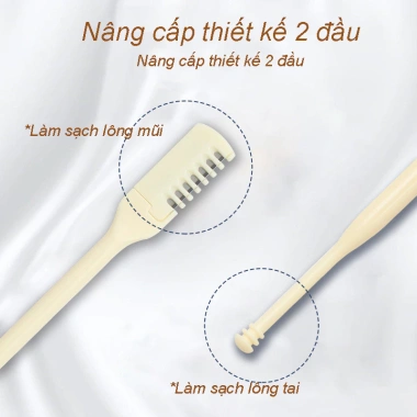 Dụng cụ cắt tỉa lông mũi xoay 360 độ, dao cạo 2 đầu, tiện lợi 16.900 VND
