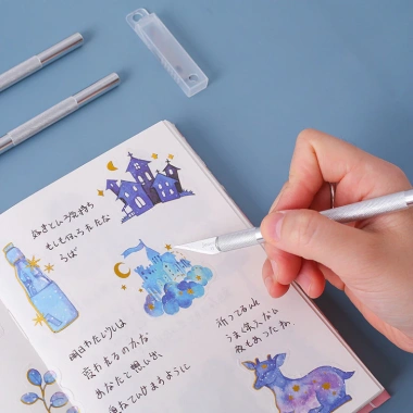 Dụng Cụ Cắt Washi Tape & Tỉa Sticker Cho Bullet Journal - 6 Lưỡi Dao BEYOU 5