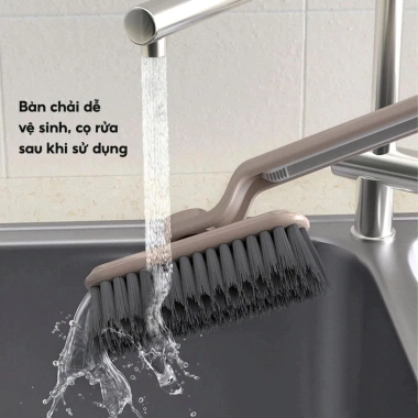 Dụng Cụ Chà Sàn Xoay 360°, Cọ Rửa Khe Gạch Lông Mềm Móc Treo Gọn Gàng, Giá 19k