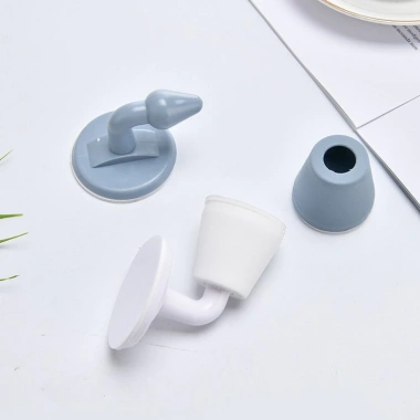 Dụng Cụ Chặn Cửa Dán Sàn Silicone Không Khoan - An Toàn, Chống Va Đập, Giá 19.000 VND