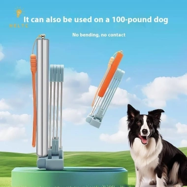 Dụng cụ đa năng gập tay cầm dài thép cho chó cưng, muỗng đựng rác, nhặt bụi kính thiên văn - Thân thiện môi trường VN 4