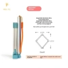 Dụng cụ đa năng gập tay cầm dài thép cho chó cưng, muỗng đựng rác, nhặt bụi kính thiên văn - Thân thiện môi trường VN 8