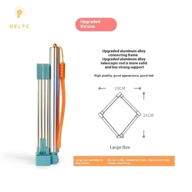 Dụng cụ đa năng gập tay cầm dài thép cho chó cưng, muỗng đựng rác, nhặt bụi kính thiên văn - Thân thiện môi trường VN 9