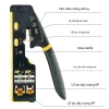 Dụng cụ ép đầu kìm bấm cáp mạng CAT5/6/7 - Kềm xuyên thấu, đầu thường nhỏ gọn, RJ11 RJ45 - Giá 110.000₫ 2