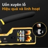 Dụng cụ ép đầu kìm bấm cáp mạng CAT5/6/7 - Kềm xuyên thấu, đầu thường nhỏ gọn, RJ11 RJ45 - Giá 110.000₫ 9