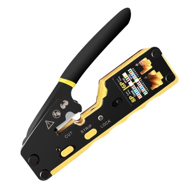Dụng cụ ép đầu kìm bấm cáp mạng CAT5/6/7 - Kềm xuyên thấu, đầu thường nhỏ gọn, RJ11 RJ45 - Giá 110.000₫ 10