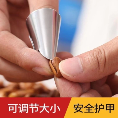 Dụng cụ gắp rau thép không gỉ + bảo vệ ngón tay, dao HK5E gọt tỏi, đậu Hà Lan - 18.157₫ 2