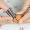 Dụng cụ gắp rau thép không gỉ + bảo vệ ngón tay, dao HK5E gọt tỏi, đậu Hà Lan - 18.157₫ 6