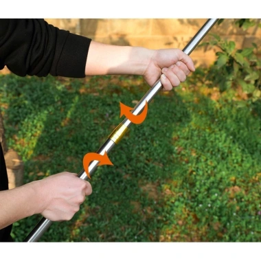 Dụng cụ gậy hái quả 6m dài, sào hái trái cây, cắt cành cao, đầu vợt 16cm - giá chỉ 65.000đ