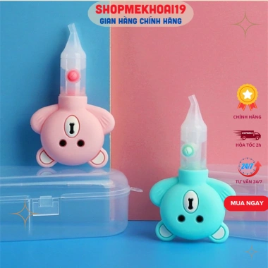 Dụng cụ hút mũi gấu silicone mềm mại, an toàn cho bé kèm gắp rỉ mũi 38.500đ