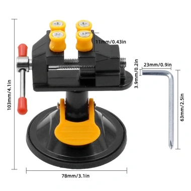 Dụng Cụ Kẹp Hạt Óc Chó Mini Xoay 360° Có Giác Hút - Tiện Lợi, Giá Ưu Đãi 97.900₫ 9
